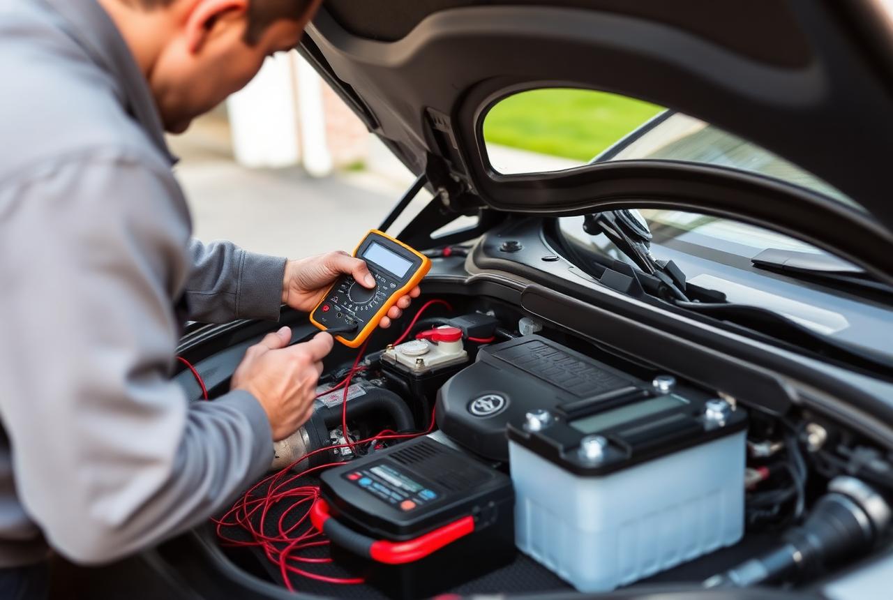 Battery Replacement & Testing performed on site by Torque & Tread
