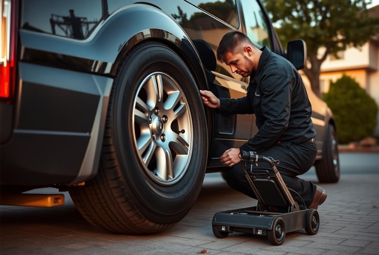 Mobile Tire Replacement performed on site by Torque & Tread