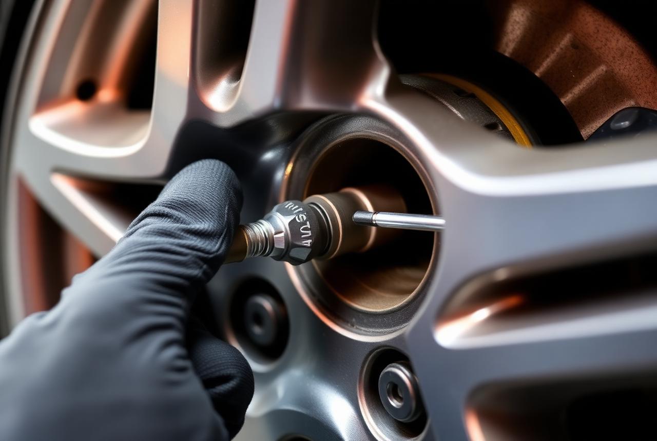 TPMS Sensor Service performed on site by Torque & Tread